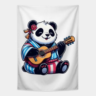 Rock and roll panda Tapestry