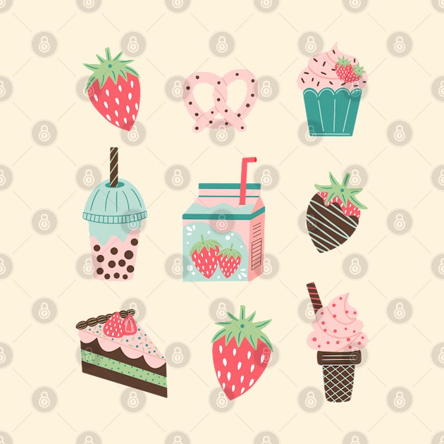 Strawberry Treats by Drafts n Doodles