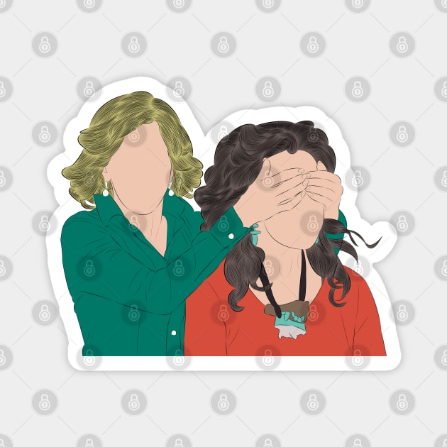 Grace and Frankie Magnet by LiLian-Kaff