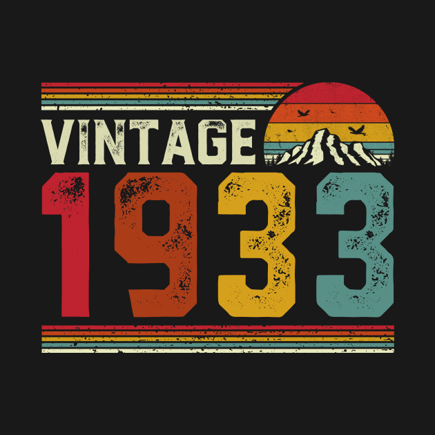 Vintage 1933 Birthday Gift Retro Style by Foatui