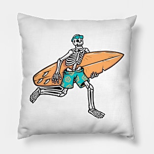 Skeley Surfing Pillow