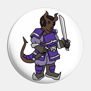 Tiefling Fighter Pin