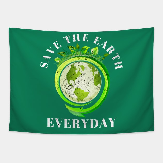 Save The Earth Everyday Ecology Environment Plant Lover Tapestry by klimentina