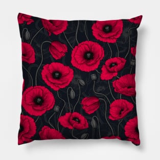 Red Poppies Pillow