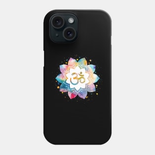 Aum Om Mandala, Bollywood Tees, Desi Tees, Yoga Tees Phone Case