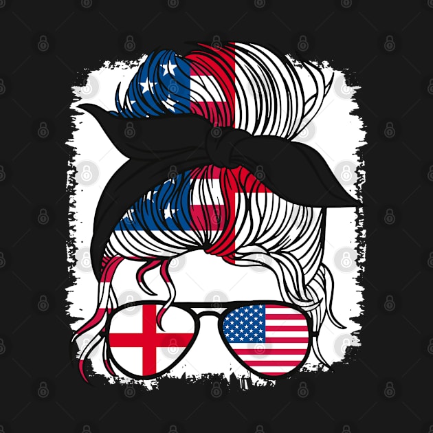 Half American Half English Girl USA England America Daughter by qwertydesigns