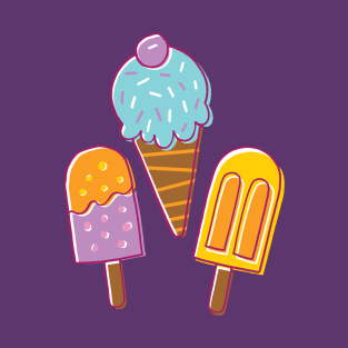 Ice Cream Cartoon T-Shirt