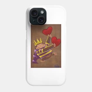 Mardi Gras Valentine Ape King Phone Case