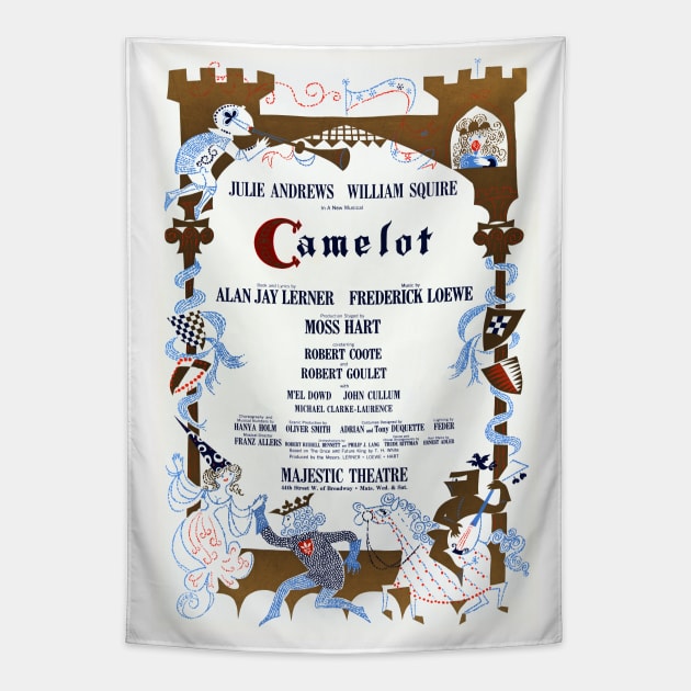 Camelot Playbill Tapestry by RockettGraph1cs