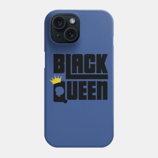 Black Queen With Crown Phone Case