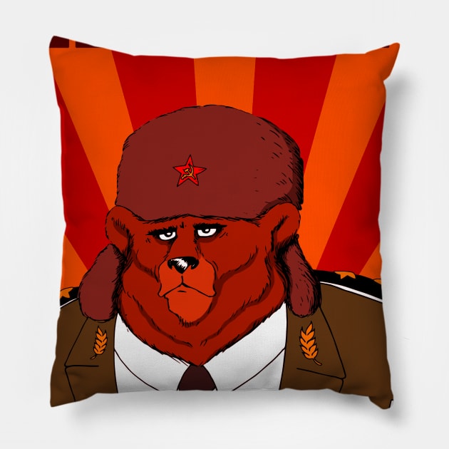 RUSSIAN BEAR Pillow by lucamendieta