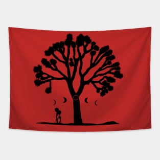 Lunartic Silhouette Tapestry