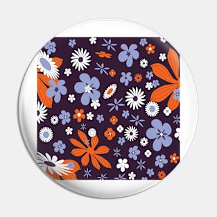 Floral Pattern 4 Pin