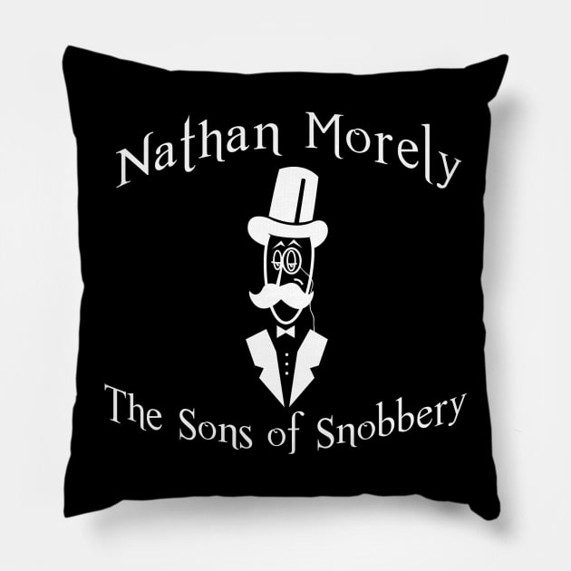 Sons of Snobbery (light logo) Pillow by RadioRock926theBlitz