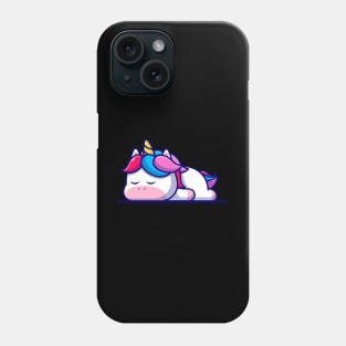 Sleepy Cute Unicorn Phone Case