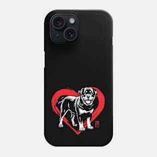 I Love My Rottweiler - I Love my dog - Intelligent dog Phone Case