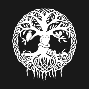 Yggdrasil The World Tree (white version) T-Shirt