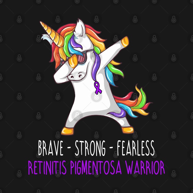 Brave Strong Fearless Retinitis Pigmentosa Support Retinitis Pigmentosa Awareness Gifts by ThePassion99