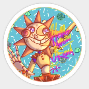 FNAF:SB Sun and Moon Animatronic Stickers -  Israel