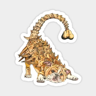 Ankylosaurus Bulldog Magnet