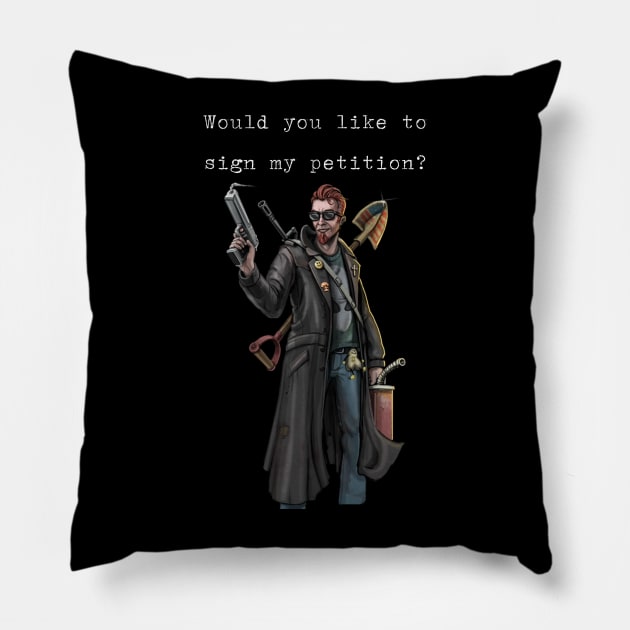 POSTAL petition funny Pillow by killing4company