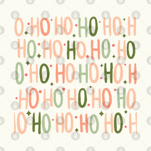 Ho Ho Ho // Chirstmas // Mint and Coral by Paprica