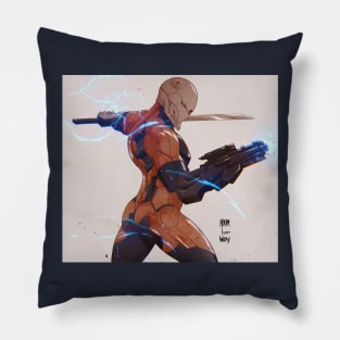 Gray Fox Pillow