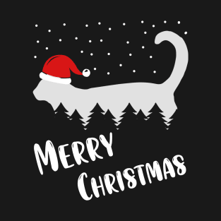 Merry Christmas Cat Lover Gift T-Shirt