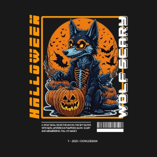 Halloween Wolf Scary T-Shirt