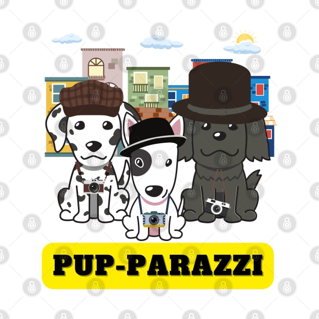 Pup-parazzi street - dalmatian bull terrier sheepdog by Pet Station