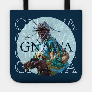 gnawa music of morocco and spirit LIGHT BLUE DESGIN T-shirt Tote