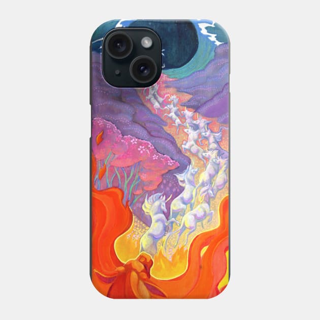 Driven into the Sea Phone Case by charamath