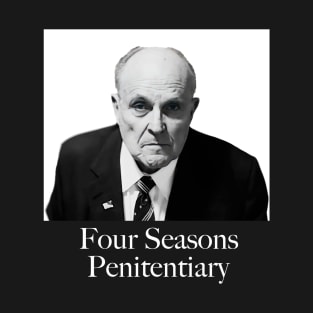 Rudy Giuliani Four Season Penitentiary Mug Shot T-Shirt