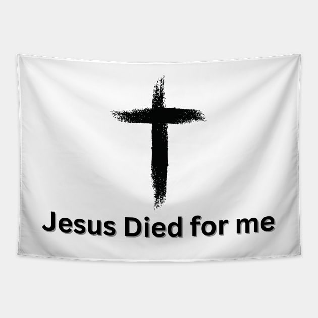 Jesus Died for Me John 3:16 V1 Tapestry by Family journey with God