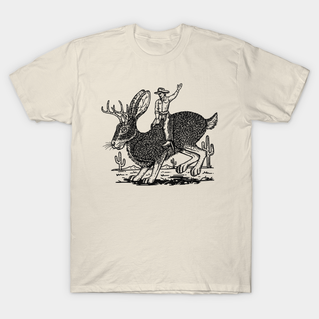 Jackalope Rodeo - Rabbit - T-Shirt