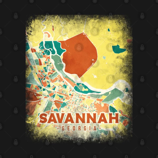 Savannah US map by SerenityByAlex