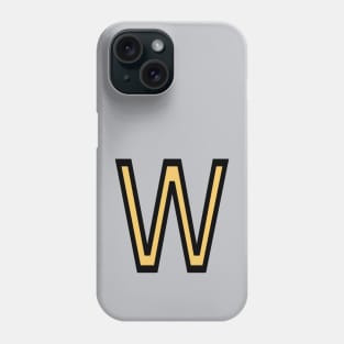 Funky Yellow Letter W Phone Case