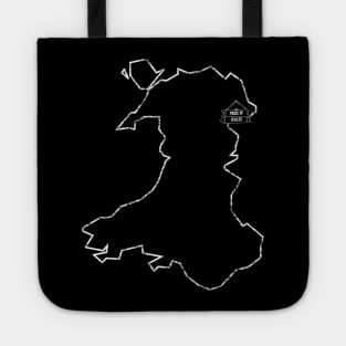 Wrexham Pride of Wales Outline Map Tote