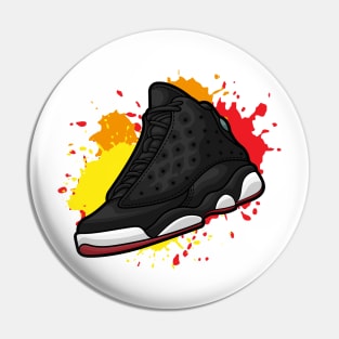 Retro Playoffs Basketball Sneaker Pin