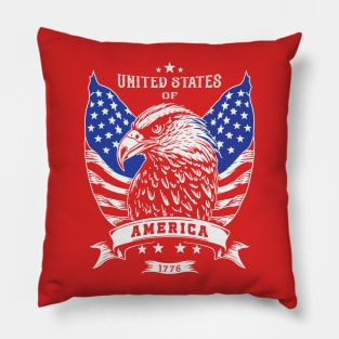 United States Of America 1776 Independence Day Pillow