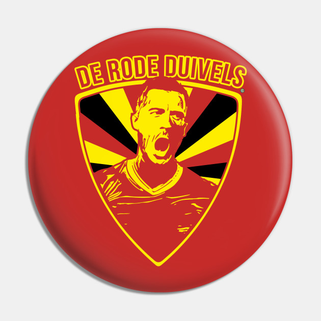 De Rode Duivels Belgium Pin Teepublic Au