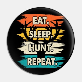 Eat Sleep Hunt Repeat T shirt For Women Pin