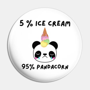 Ice Cream Panda Unicorn Pin