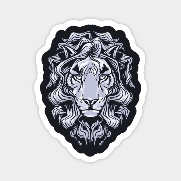 White King Lion Magnet by MaiKStore