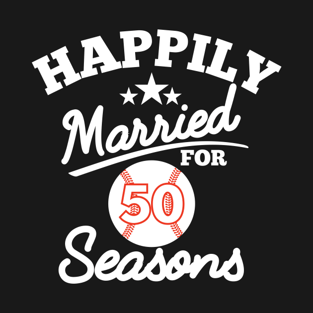 Happily married for 50 seasons, golden wedding anniversary gift by RusticVintager