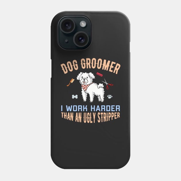 Funny Dog T-shirt for doggy day care workers Phone Case by UmagineArts