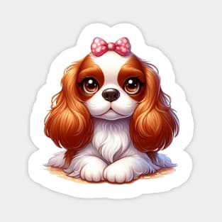 Cute Cavalier King Charles spaniel Magnet