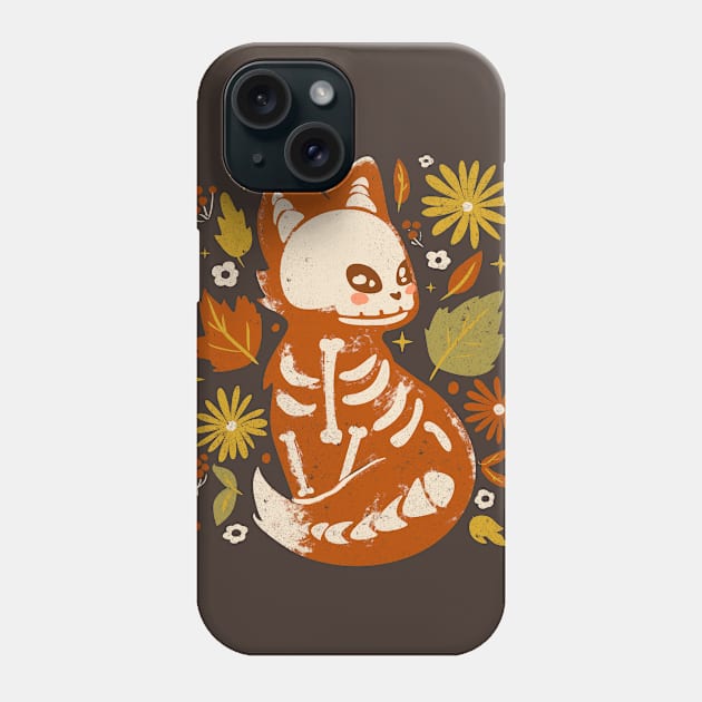 Fox Skeleton Phone Case by IlonaHibernis