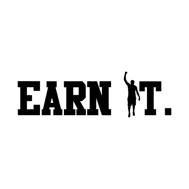 The Earn It Tee - Black by tryumphathletics