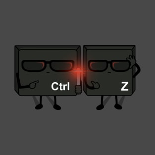 Ctrl+Z IN BLACK T-Shirt